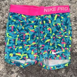 Girls Nike Pro Shorts